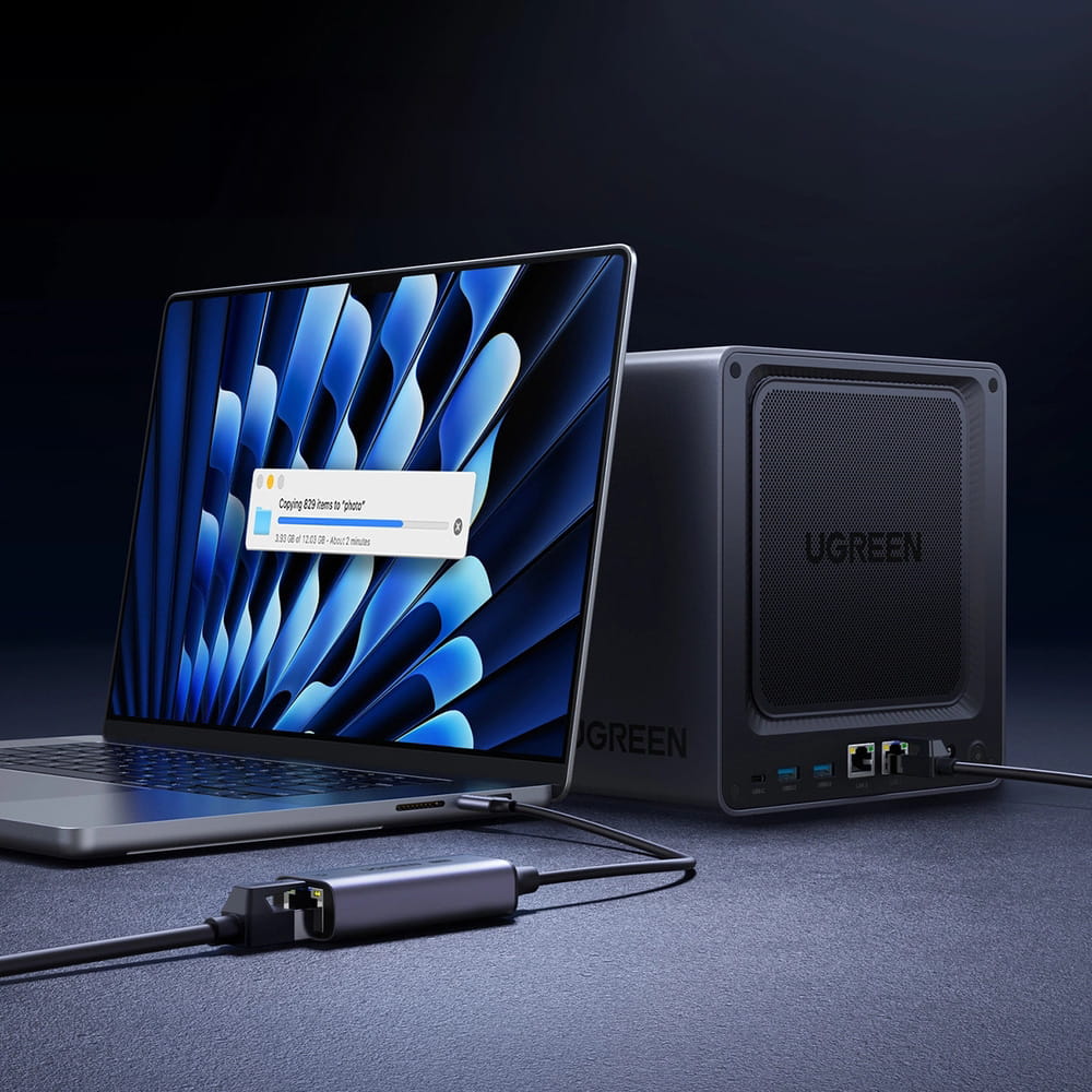 Adapter USB-C - Ethernet (RJ45) 2.5Gb/s, Ugreen CM648, Grau