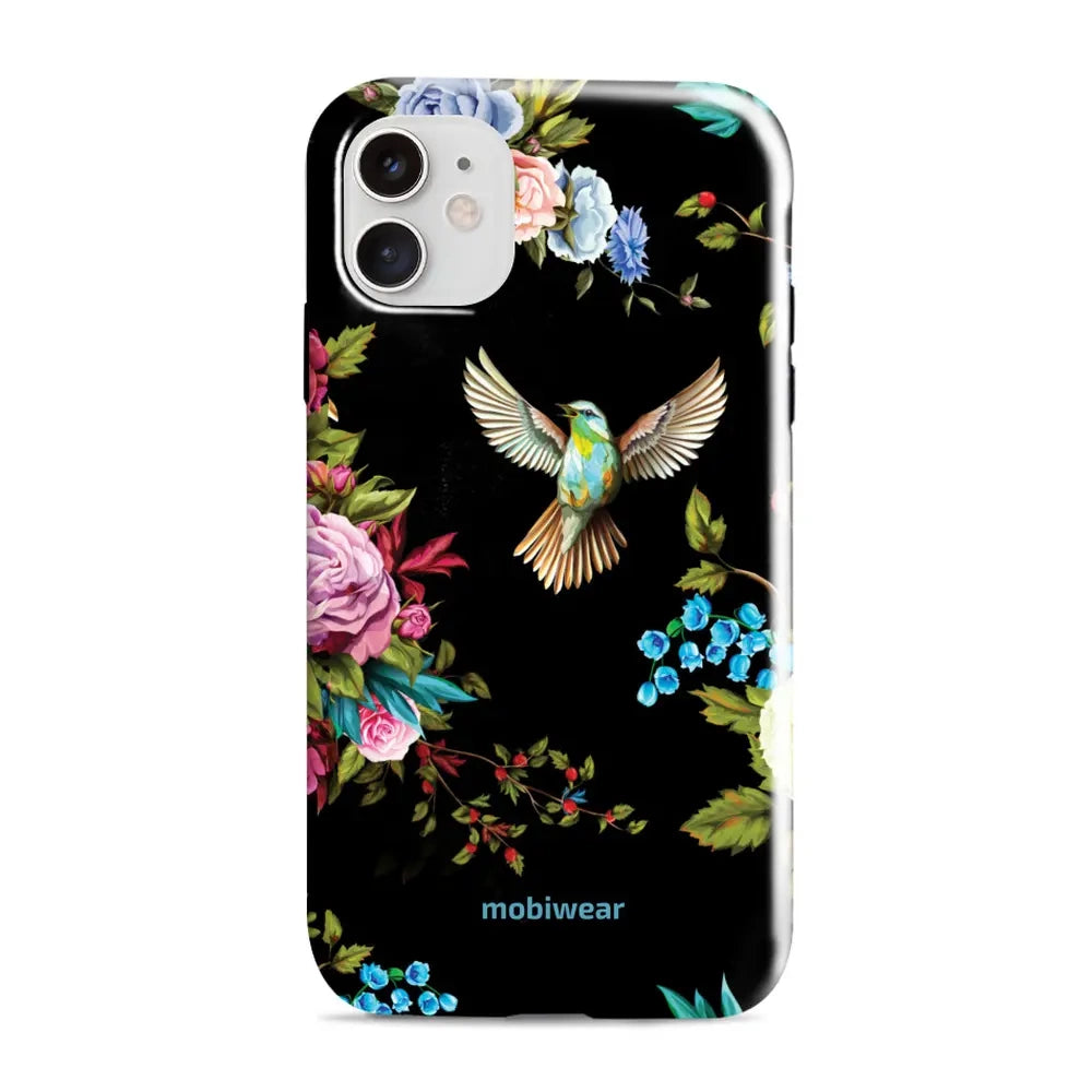 Handyhülle für iPhone 11, Mobiwear Elite Pro, Nachtkolibri