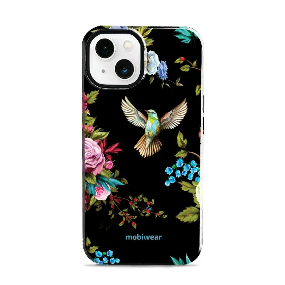 Handyhülle für iPhone 13, Mobiwear Elite Pro, Nachtkolibri