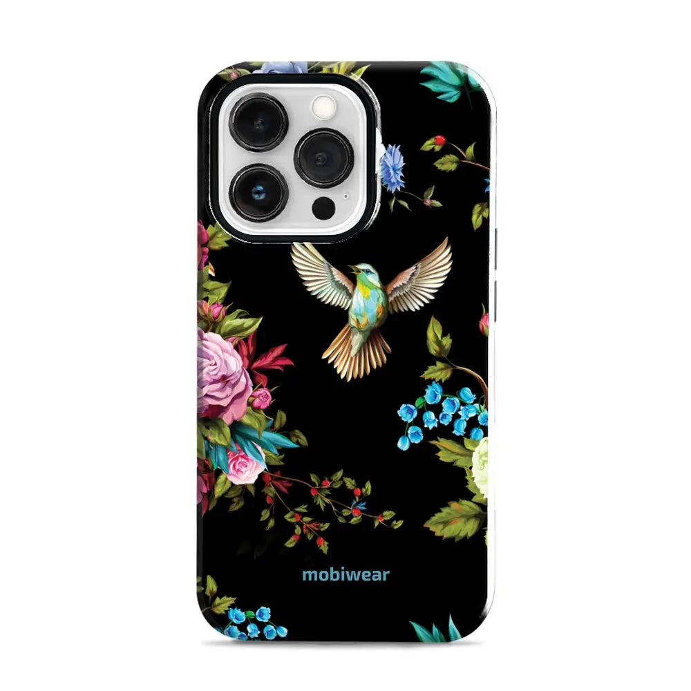 Handyhülle für iPhone 13 Pro, Mobiwear Elite Pro, Nachtkolibri