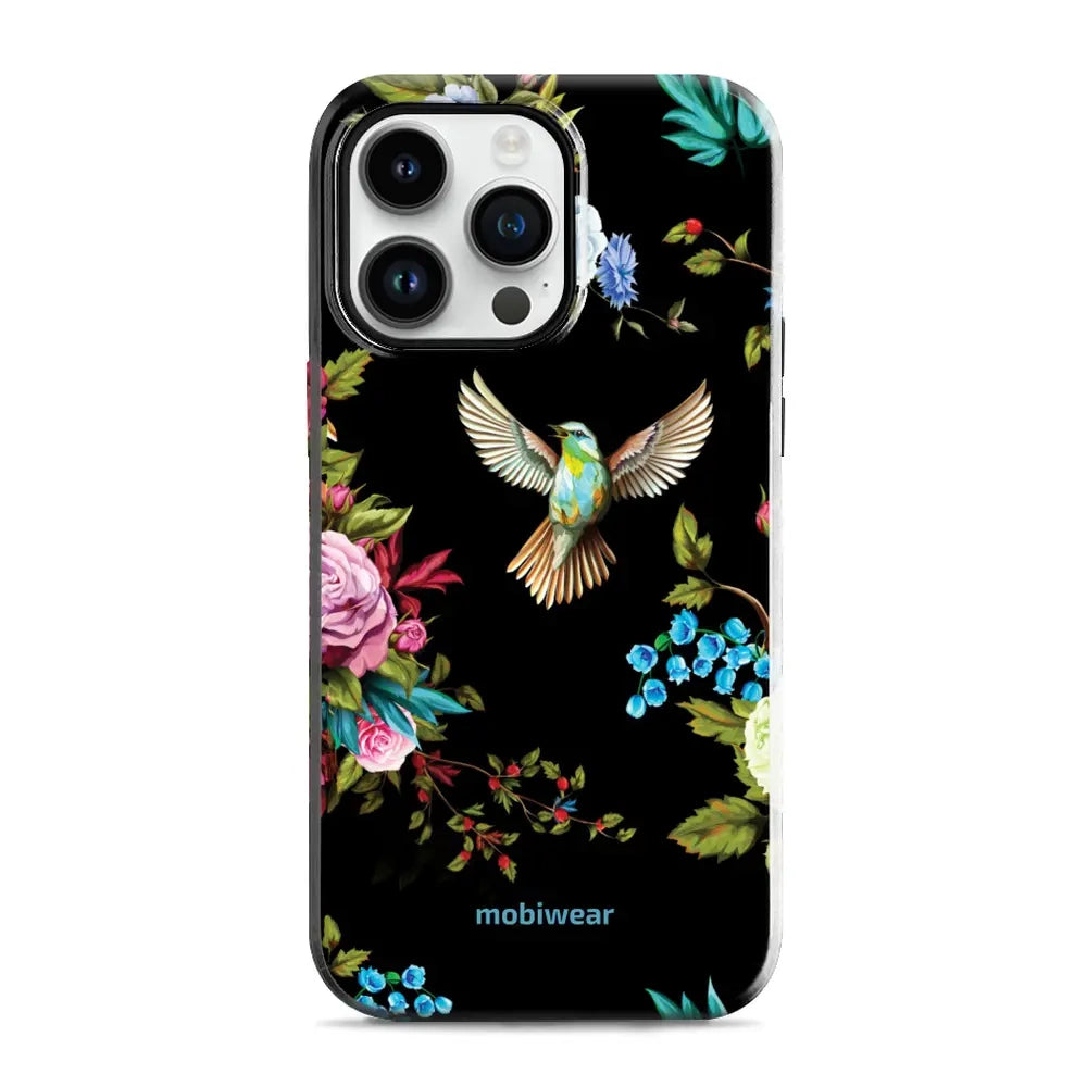 Handyhülle für iPhone 14 Pro Max, Mobiwear Elite Pro, Nachtkolibri