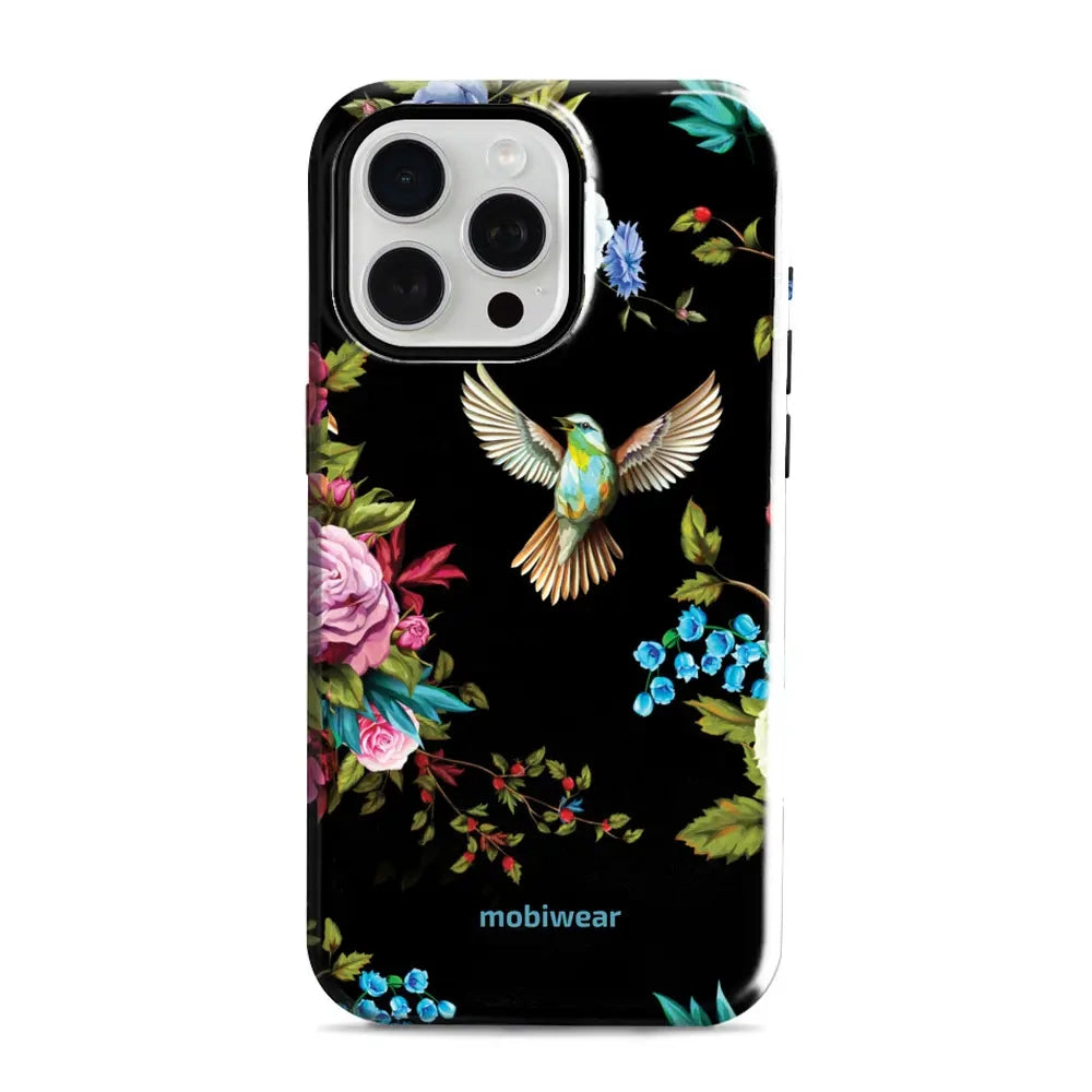Handyhülle für iPhone 15 Pro Max, Mobiwear Elite Pro, Nachtkolibri