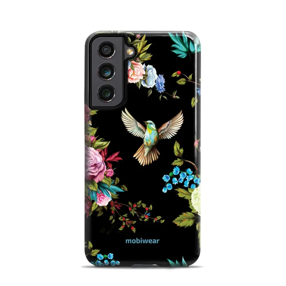 Handyhülle für Galaxy S21 FE, Mobiwear Elite Pro, Nachtkolibri