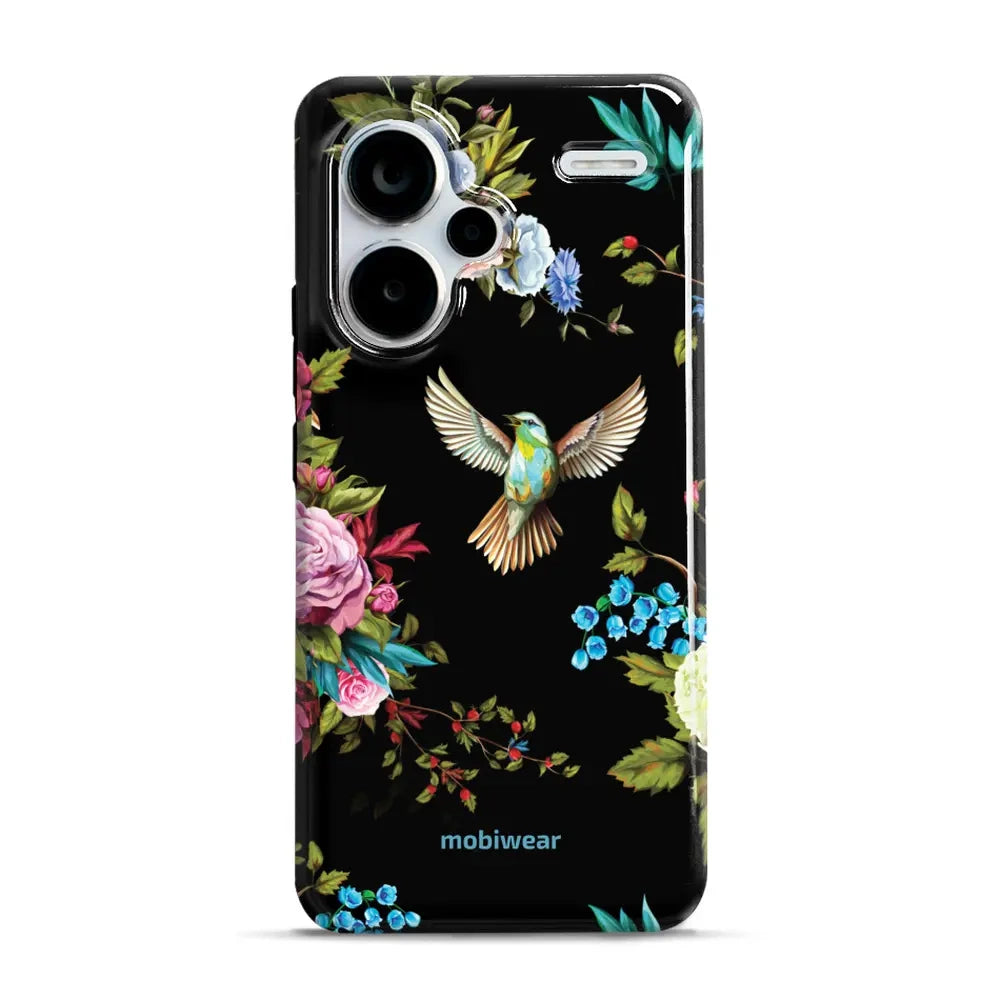Handyhülle für Xiaomi Redmi Note 13 Pro Plus 5G, Mobiwear Elite Pro, Nachtkolibri