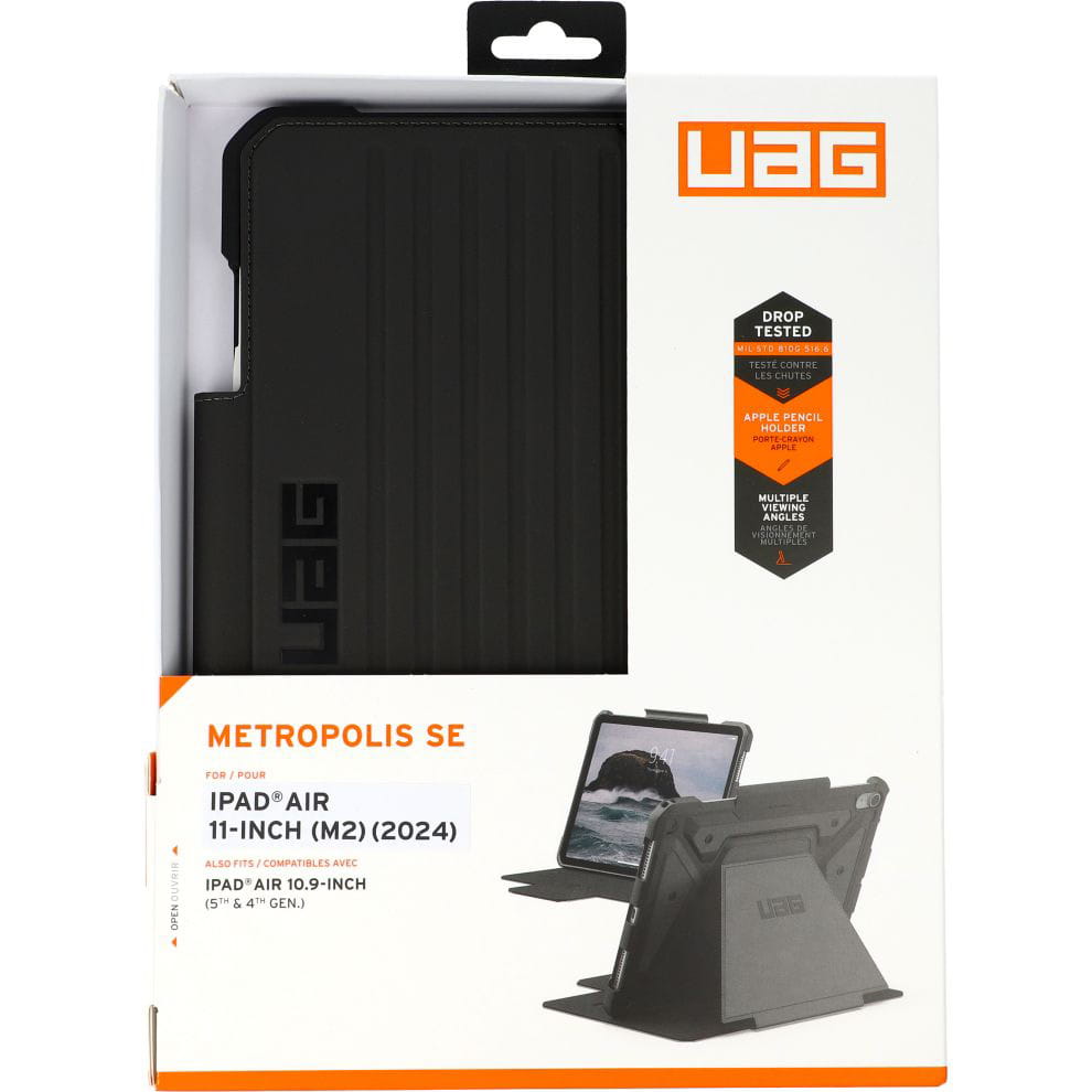 Schutzhülle für iPad Air 11" / 10.9" 2025/2024/2022/2020, Urban Armor Gear UAG Metropolis SE, Schwarz