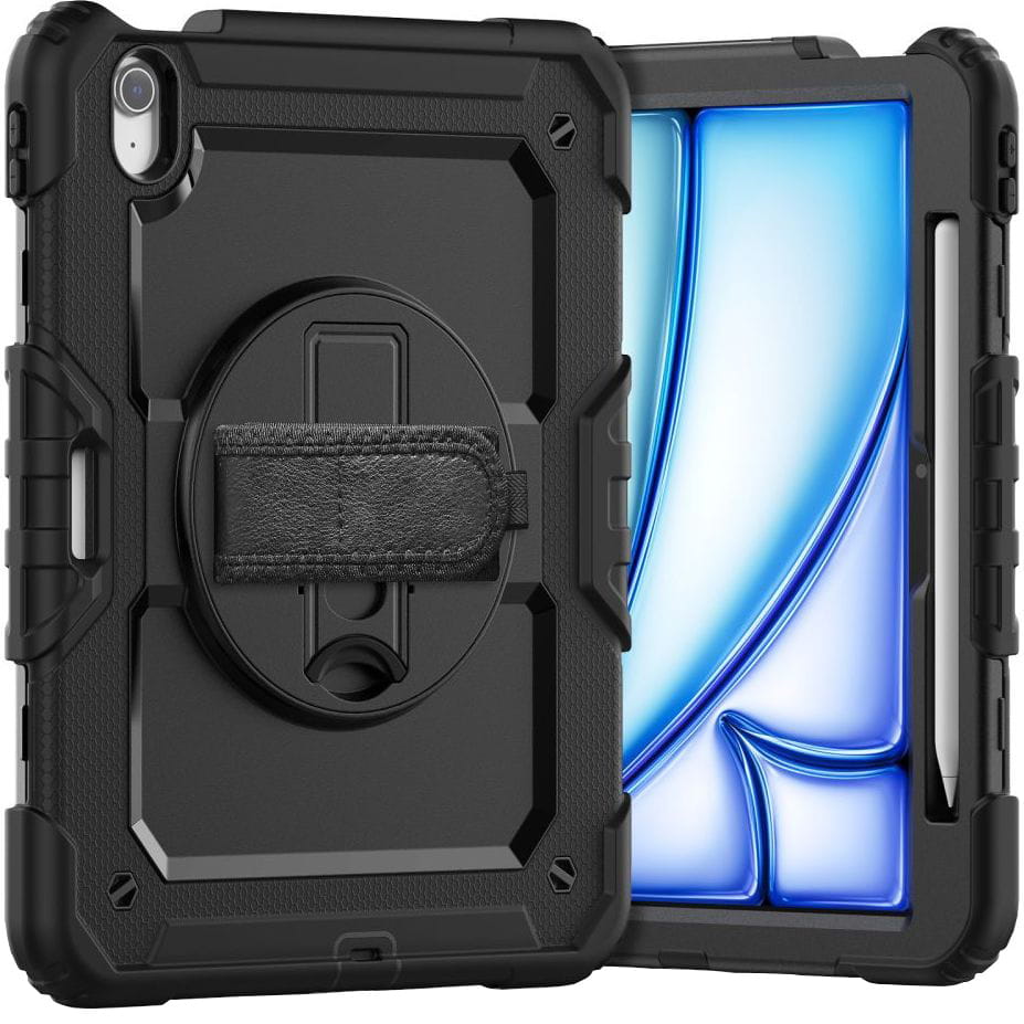 Schutzhülle für iPad Air 11" 7 / 6 gen. 2025 / 2024, Tech-Protect Solid360, Schwarz