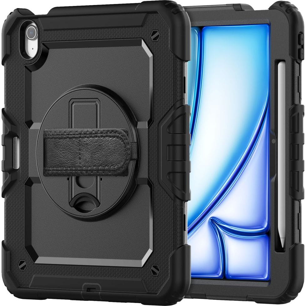 Schutzhülle für iPad Air 11" 7 / 6 gen. 2025 / 2024, Tech-Protect Solid360, Schwarz