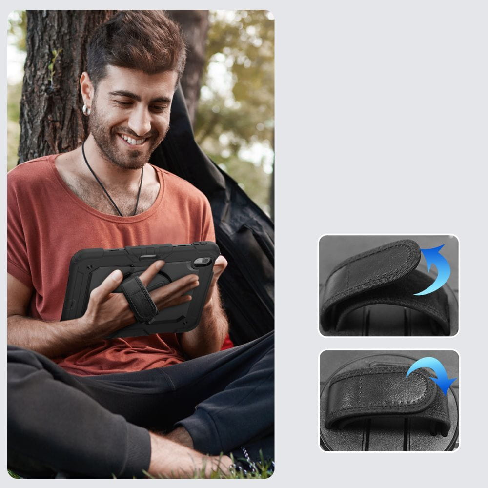 Schutzhülle für iPad Air 11" 7 / 6 gen. 2025 / 2024, Tech-Protect Solid360, Schwarz