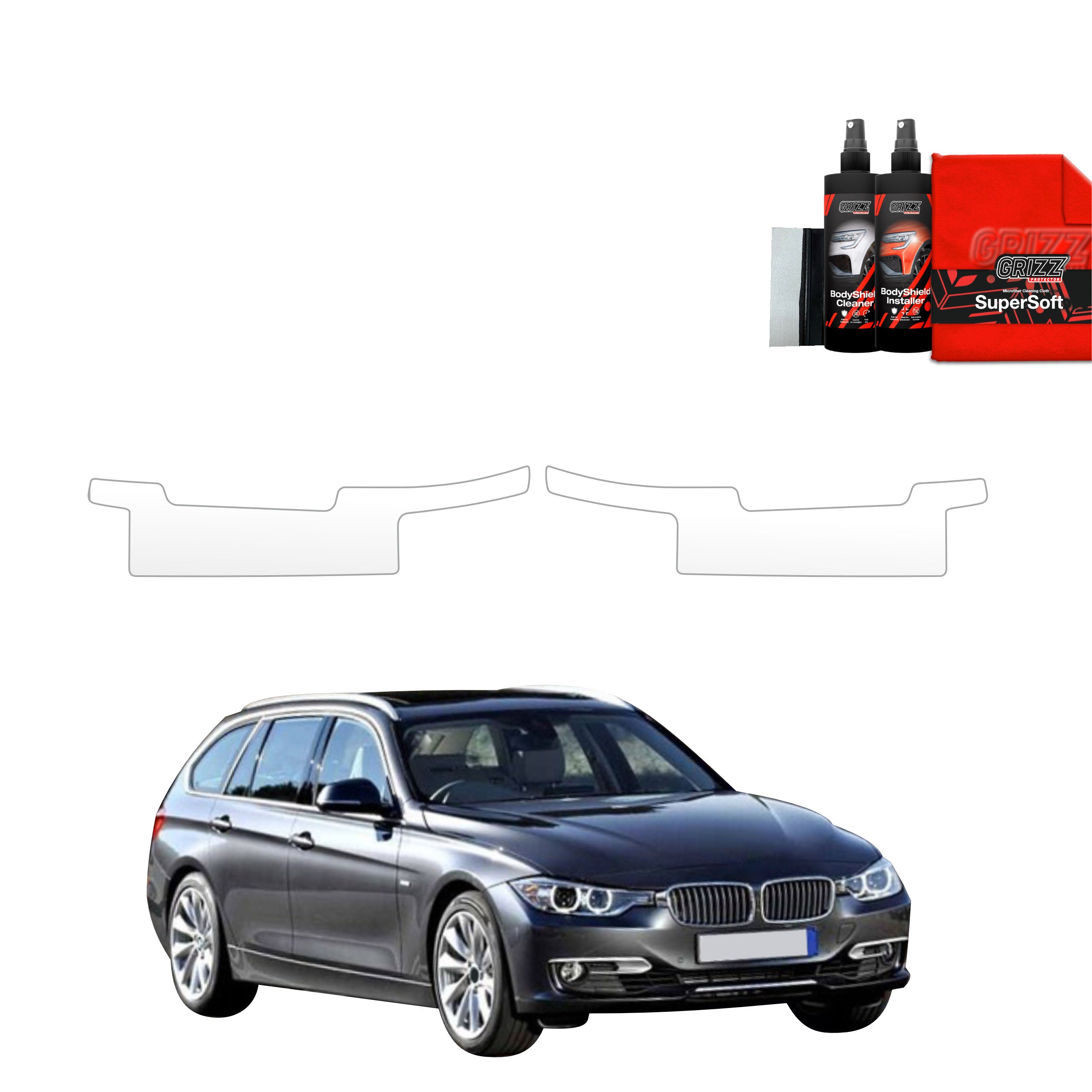 2in1 Schutzfolie Grizz Protector für Schweller - BMW 3 F31 Kombi Pre-LCI (2011-2015)