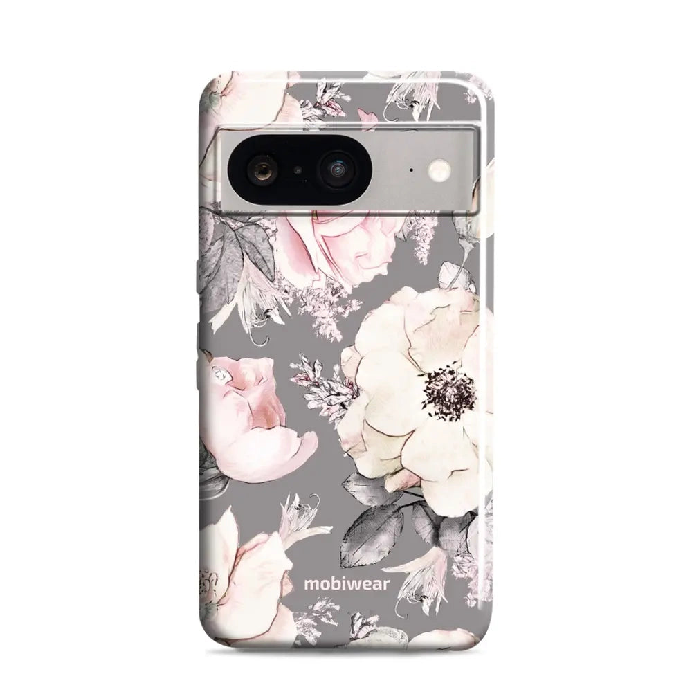 Handyhülle für Google Pixel 8, Mobiwear Elite Pro, Rosa-Blumig