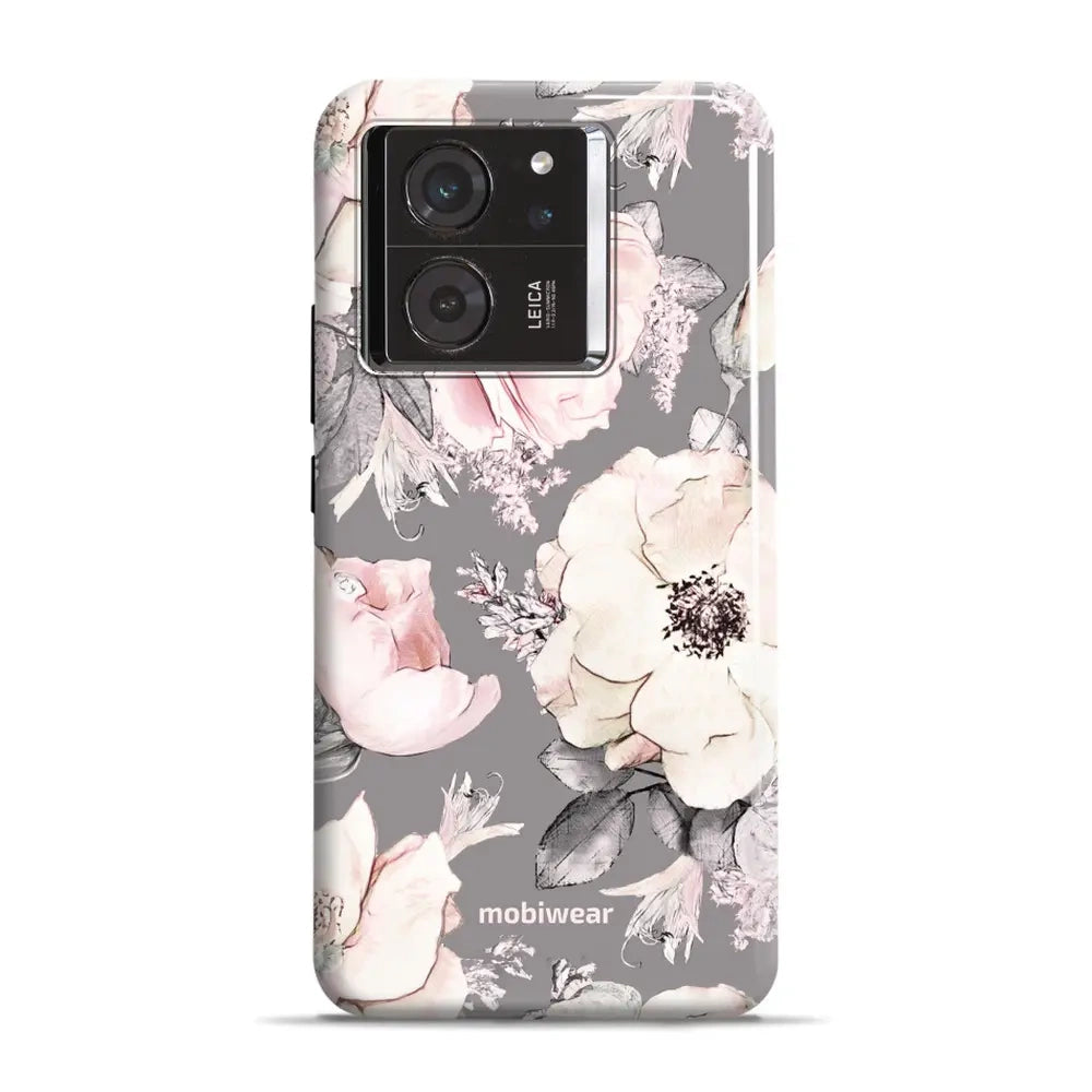 Handyhülle für Xiaomi 13T Pro, Mobiwear Elite Pro, Rosa-Blumig