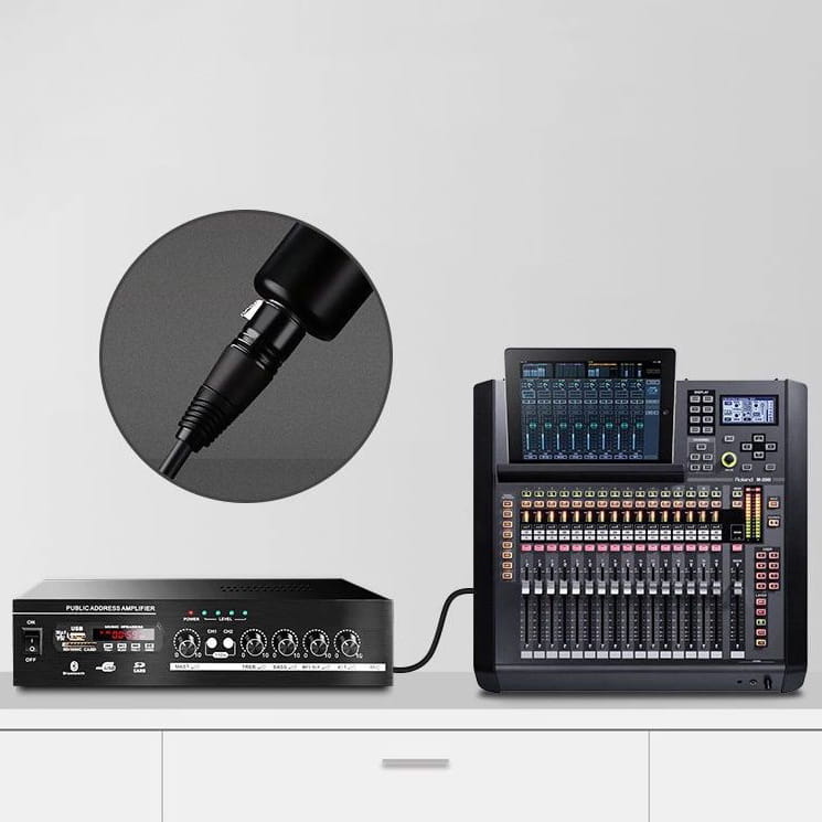 Ugreen Audio / Verlängerungs / Mikrofonkabel XLR (weiblich) - XLR (männlich), 1 m, Schwarz