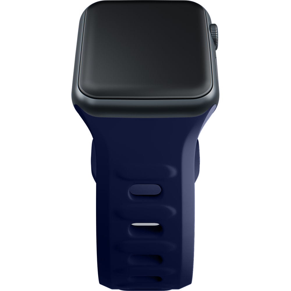 Armband für Apple Watch 49/46/45/44 mm, 3mk Silicone Watch Strap, Dunkelblau