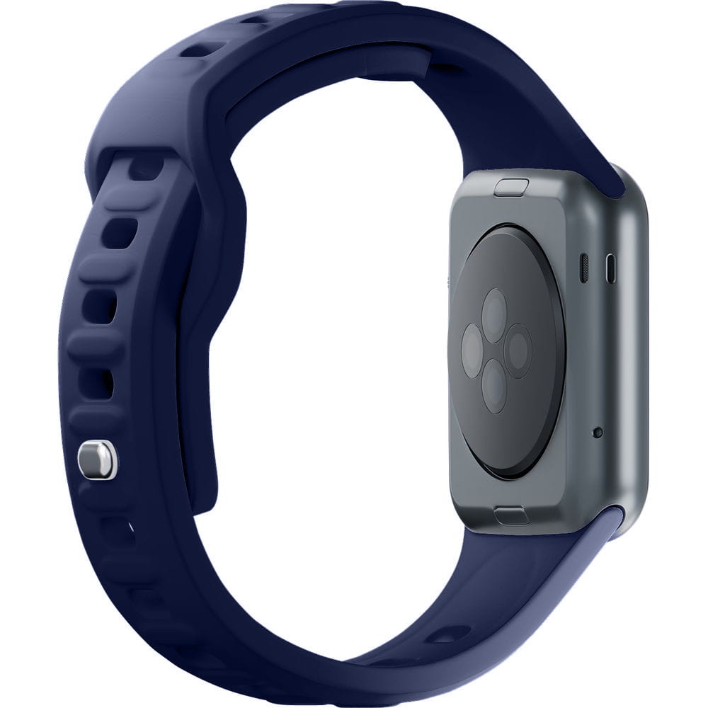 Armband für Apple Watch 49/46/45/44 mm, 3mk Silicone Watch Strap, Dunkelblau
