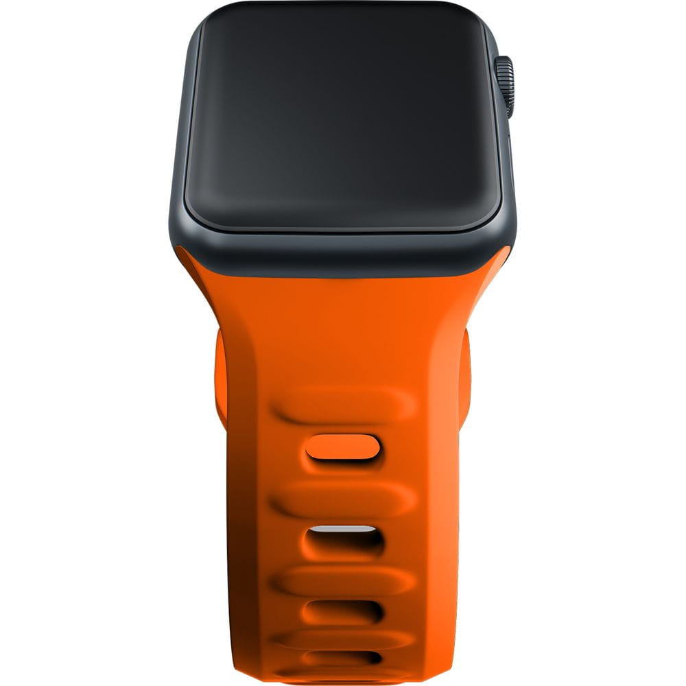 Armband für Apple Watch 49/46/45/44 mm, 3mk Silicone Watch Strap, Orange