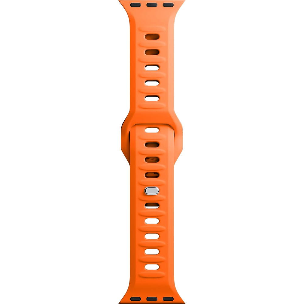 Armband für Apple Watch 49/46/45/44 mm, 3mk Silicone Watch Strap, Orange