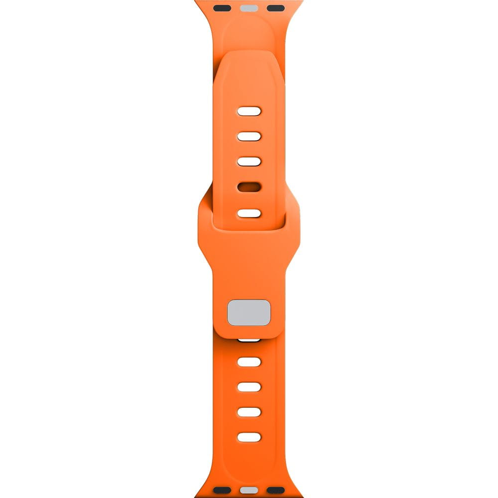 Armband für Apple Watch 49/46/45/44 mm, 3mk Silicone Watch Strap, Orange