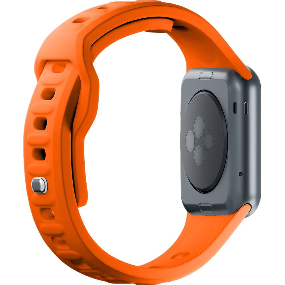 Armband für Apple Watch 49/46/45/44 mm, 3mk Silicone Watch Strap, Orange