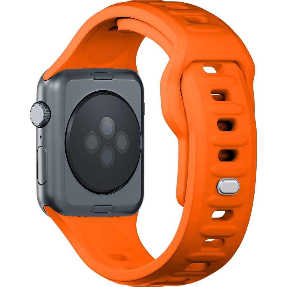 Armband für Apple Watch 49/46/45/44 mm, 3mk Silicone Watch Strap, Orange