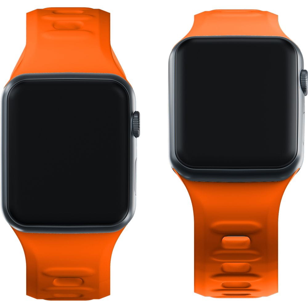 Armband für Apple Watch 49/46/45/44 mm, 3mk Silicone Watch Strap, Orange