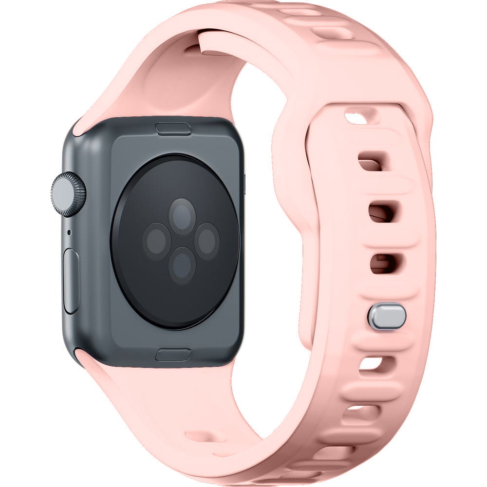 Armband für Apple Watch 49/46/45/44 mm, 3mk Silicone Watch Strap, Rosa
