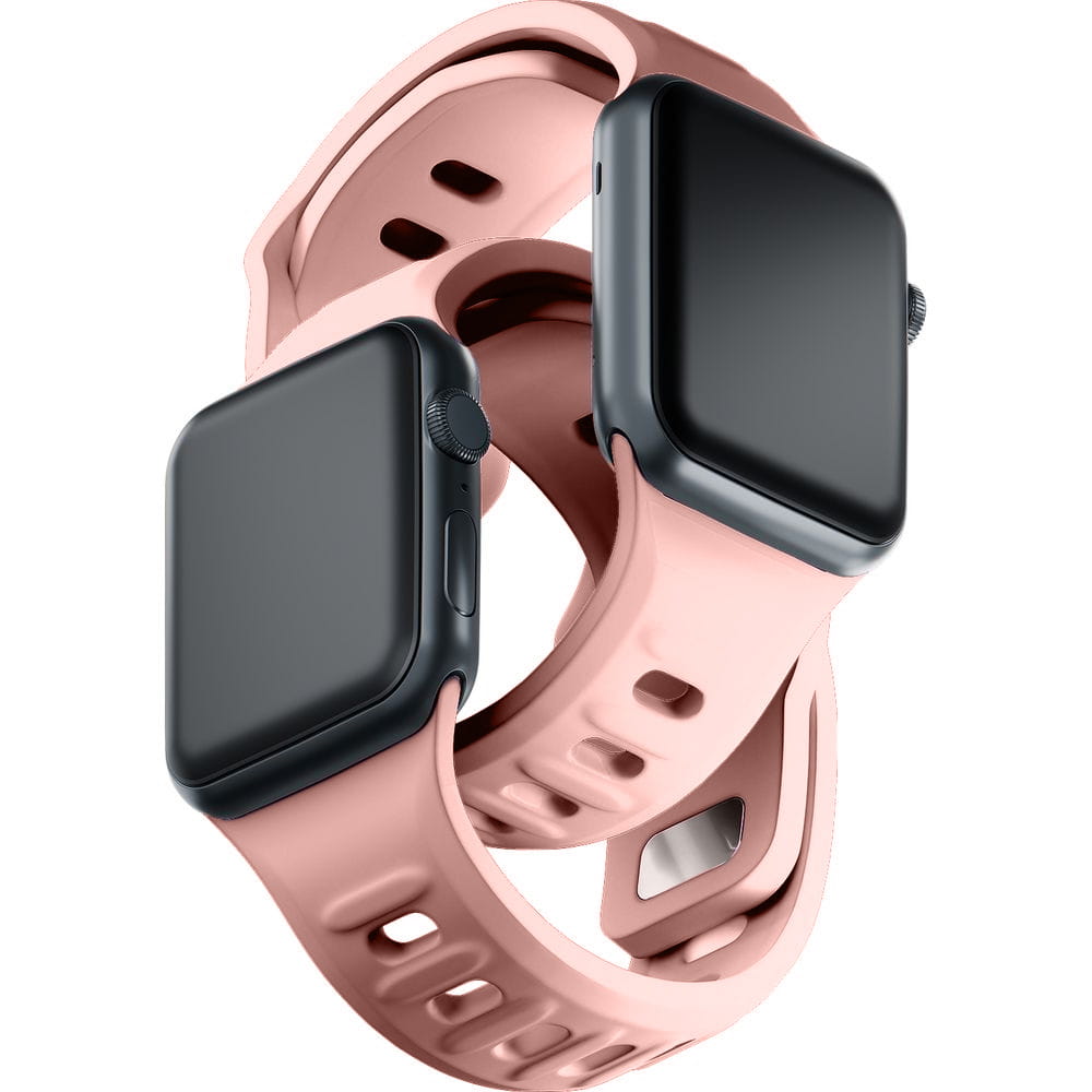 Armband für Apple Watch 49/46/45/44 mm, 3mk Silicone Watch Strap, Rosa