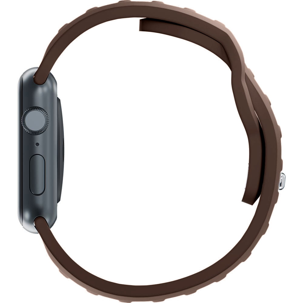 Armband für Apple Watch 49/46/45/44 mm, 3mk Silicone Watch Strap, Braun