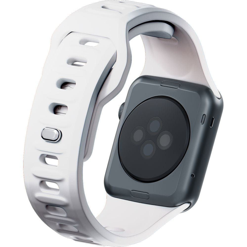 Armband für Apple Watch 49/46/45/44 mm, 3mk Silicone Watch Strap, Weiß