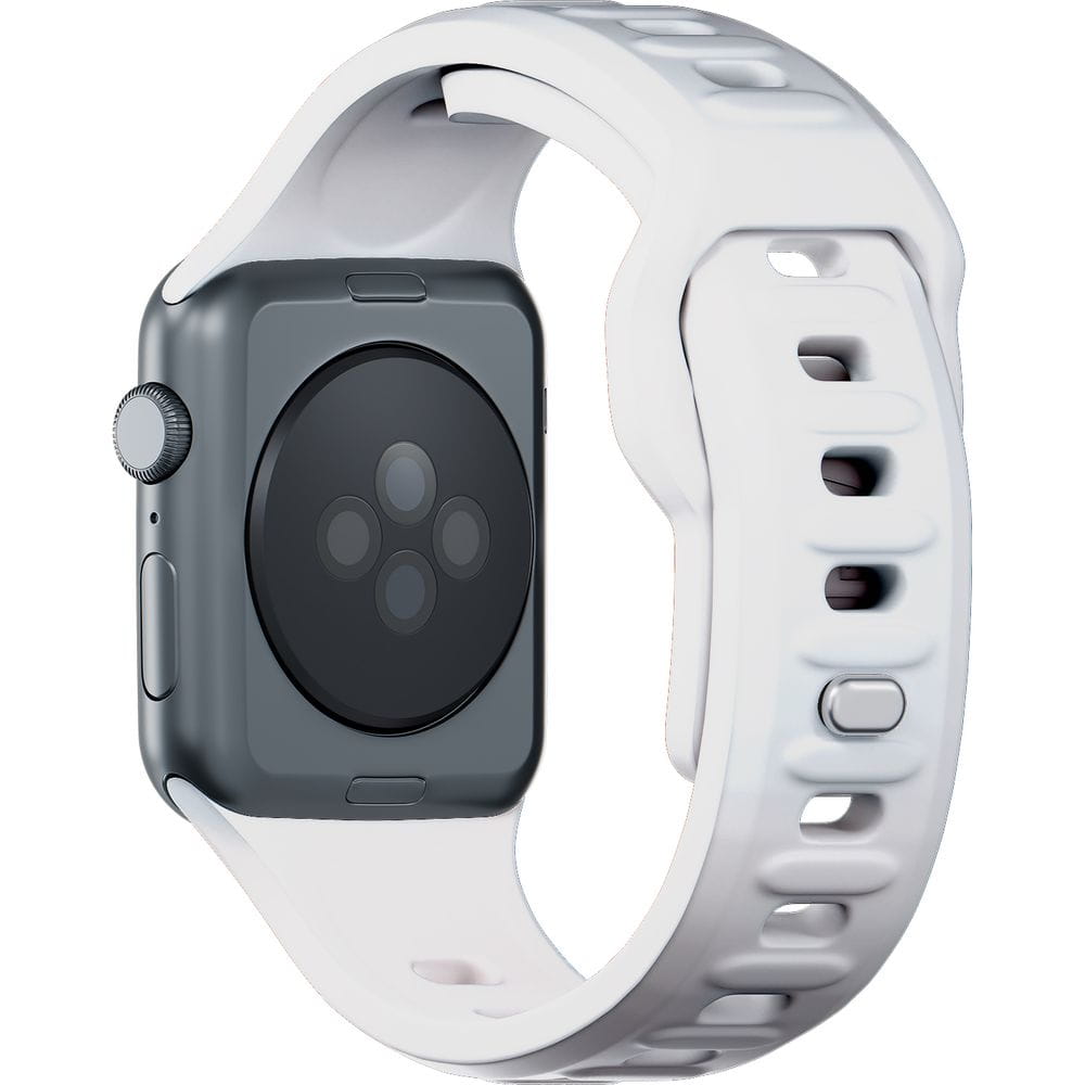 Armband für Apple Watch 49/46/45/44 mm, 3mk Silicone Watch Strap, Weiß
