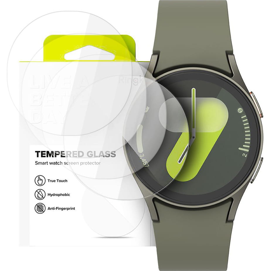 Gehärtetes Glas für Smartwatch Samsung Galaxy 4/5/6/7/FE 40mm, Ringke TG, 4 Stück
