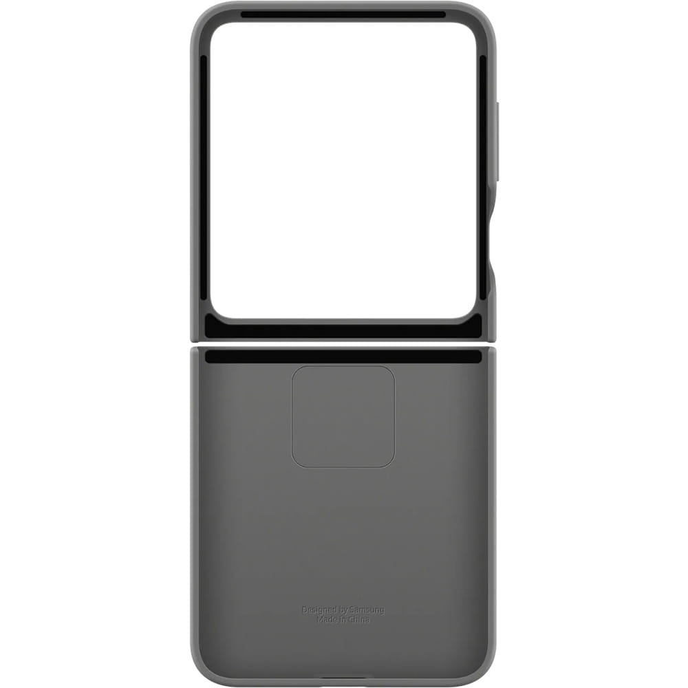 Handyhülle für Galaxy Z Flip7 FE / Z Flip6, Samsung Silicone Case Ring, Grau
