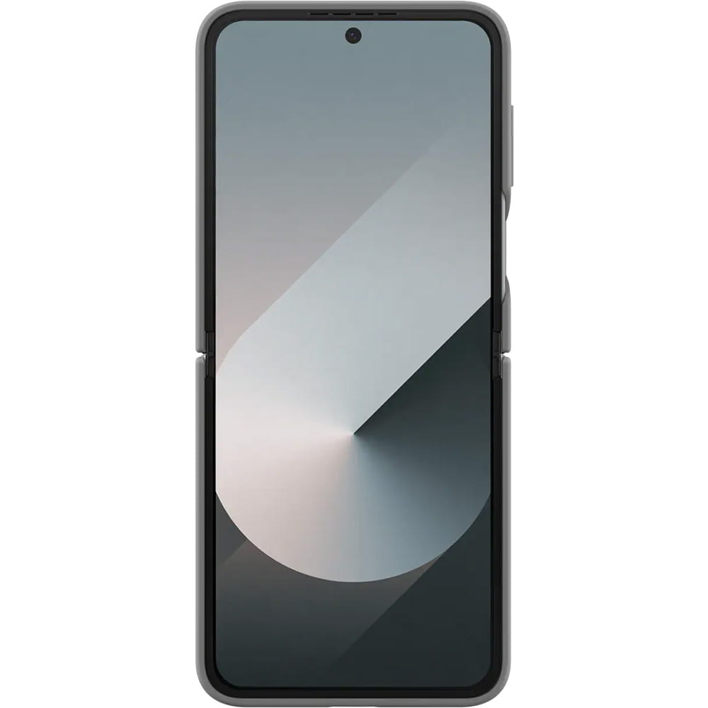 Handyhülle für Galaxy Z Flip7 FE / Z Flip6, Samsung Silicone Case Ring, Grau