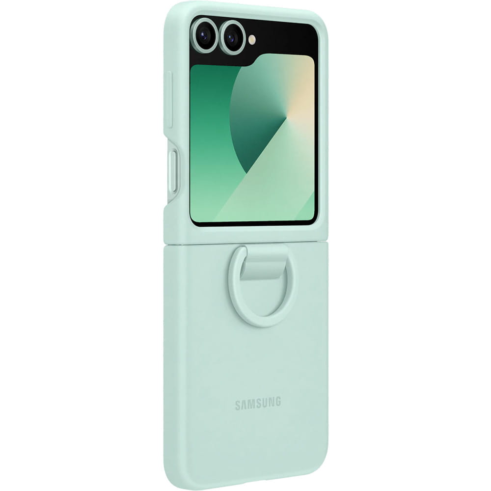 Handyhülle für Galaxy Z Flip7 FE / Z Flip6, Samsung Silicone Case Ring, Grün