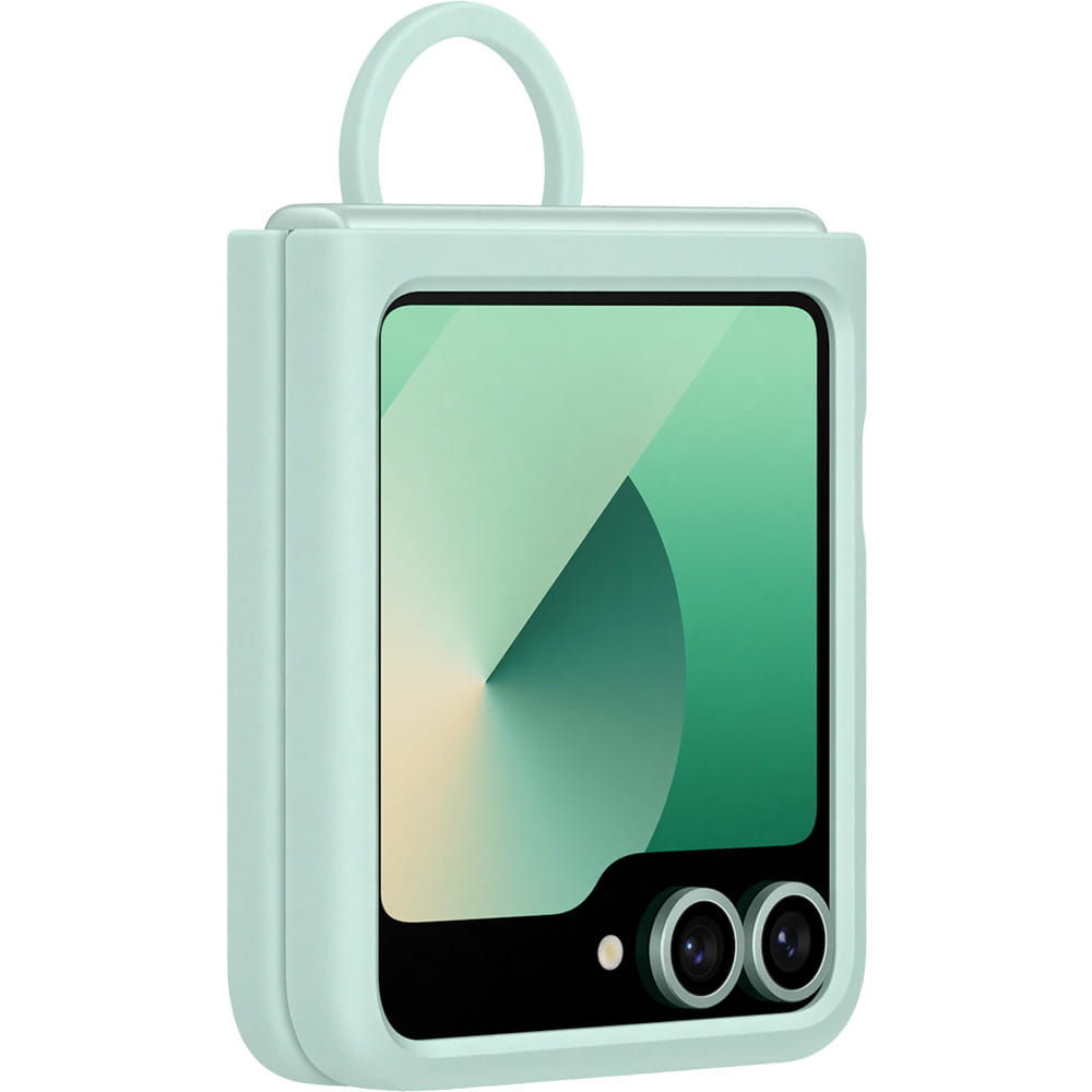 Handyhülle für Galaxy Z Flip7 FE / Z Flip6, Samsung Silicone Case Ring, Grün