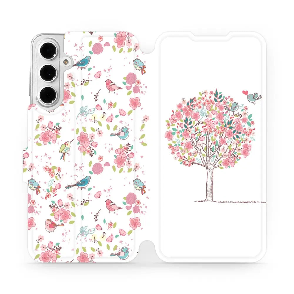Handyhülle mit klappe für Galaxy A16 5G, Mobiwear Book, Rosa Hain
