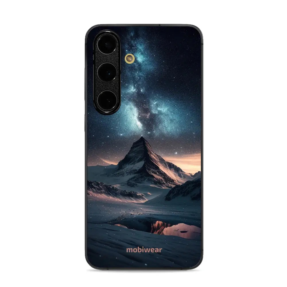Handyhülle für Galaxy S24 FE, Mobiwear Glossy Case, Nachtberg