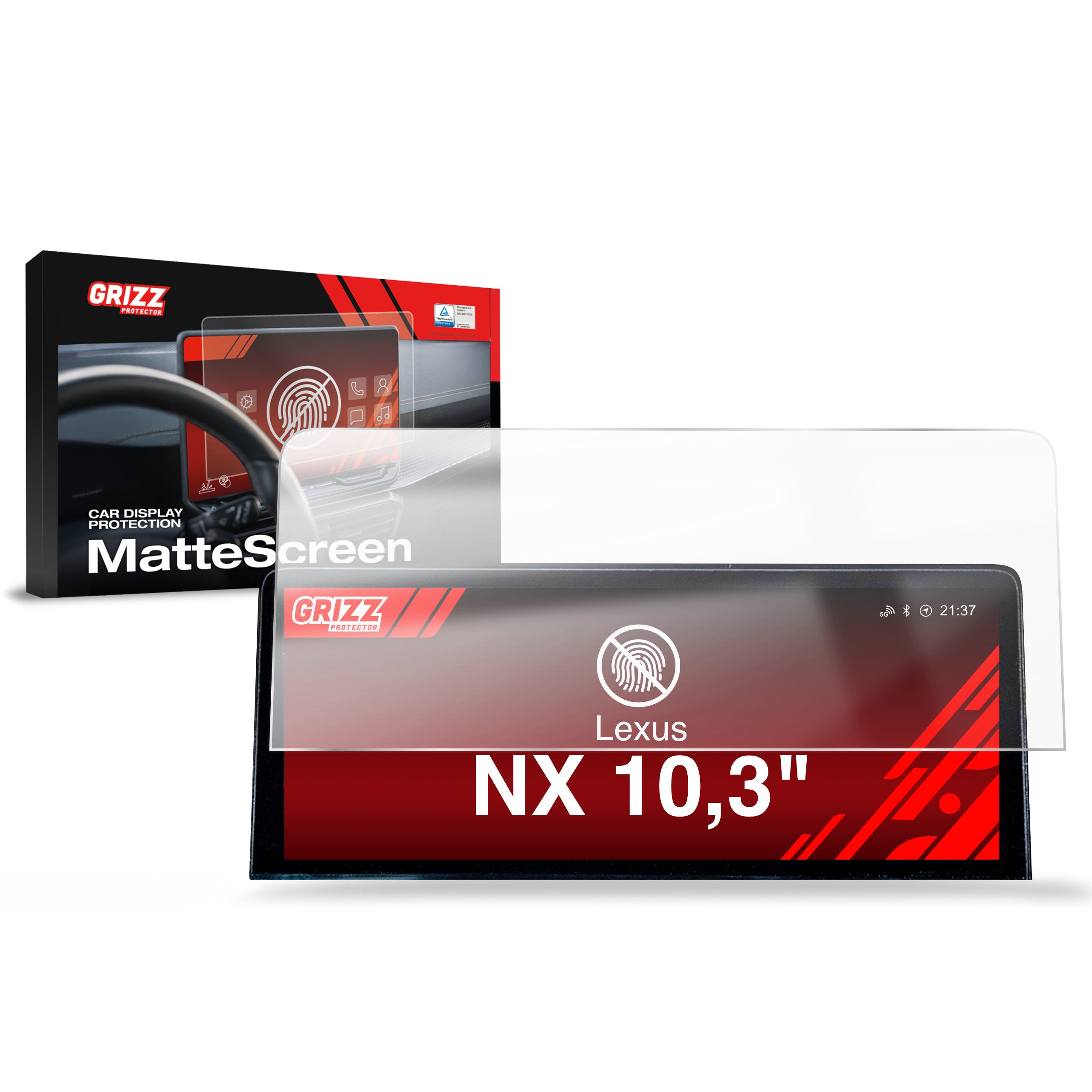 Matte Autodisplayfolie für Lexus NX (2018-2021), Grizz Protector