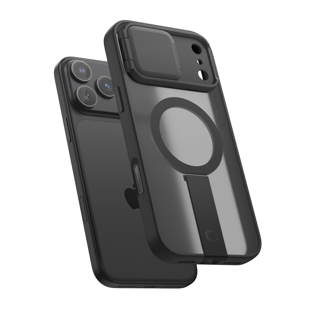 Handyhülle mit Kameraabdeckung für iPhone 18 Pro Max / 17 Pro Max, Tech-Protect Kevlar Aura mit MagSafe, Getönt-Schwarz (3/6)