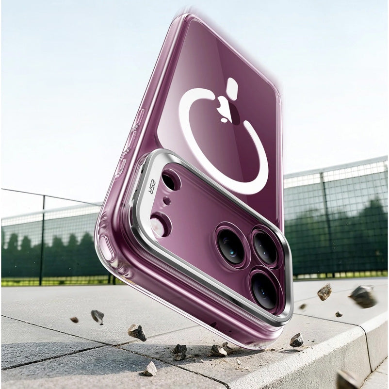 Handyhülle für iPhone 18 Pro Max / 17 Pro Max, ESR Classic Hybrid Kickstand mit MagSafe, Transparent-Weiß (3/7)