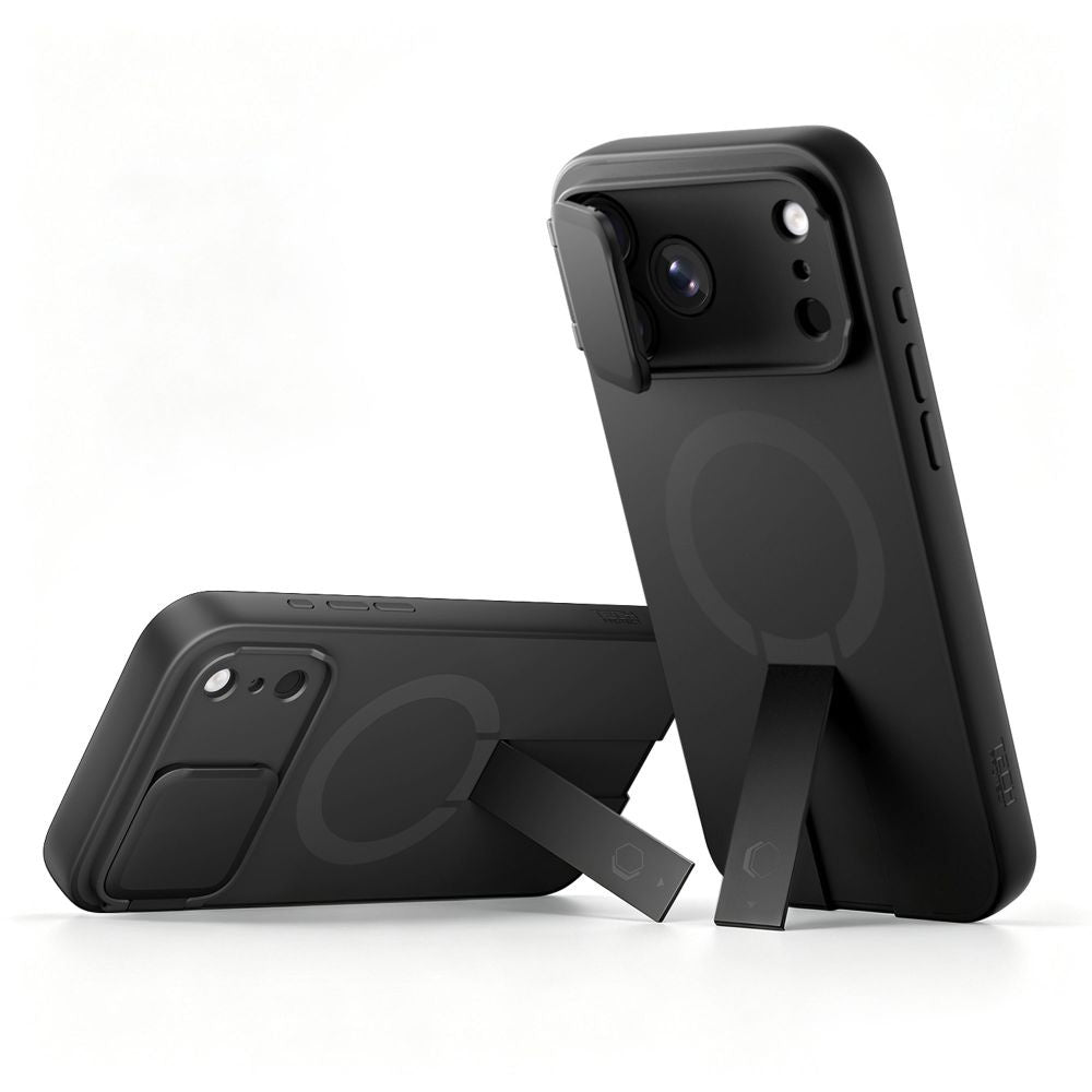 Handyhülle mit Kameraabdeckung für iPhone 18 Pro Max / 17 Pro Max, Tech-Protect Kevlar Aura mit MagSafe, Schwarz (3/7)