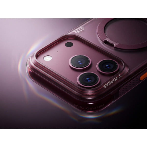 Handyhülle mit 360° drehbarem Standfuß für iPhone 18 Pro Max / 17 Pro Max, Torras Ostand Q3 Air mit MagSafe, Violett (3/11)