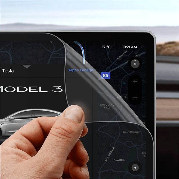 Matte Autodisplayfolie für Tesla Model Y Juniper (2024-2025), Grizz Protector