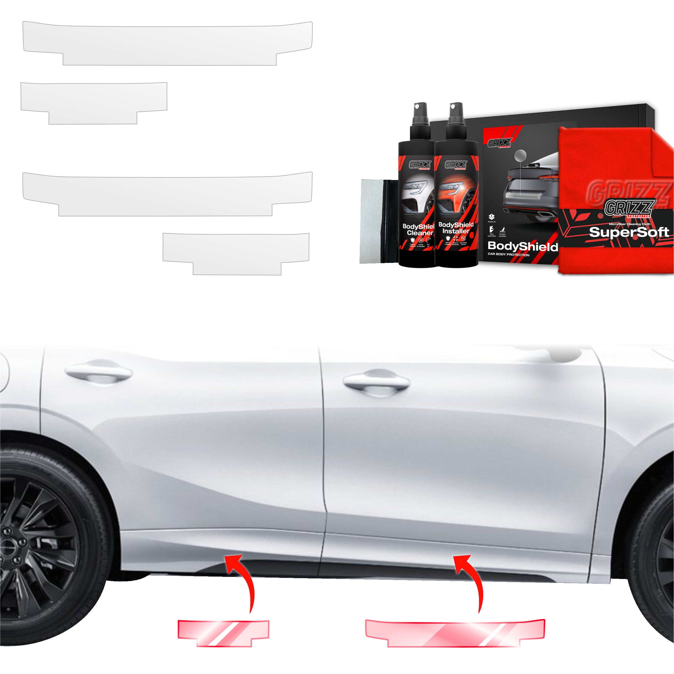 4in1 Schutzfolie Grizz Protector für Schweller - Forthing T5 Evo (2024-2026)
