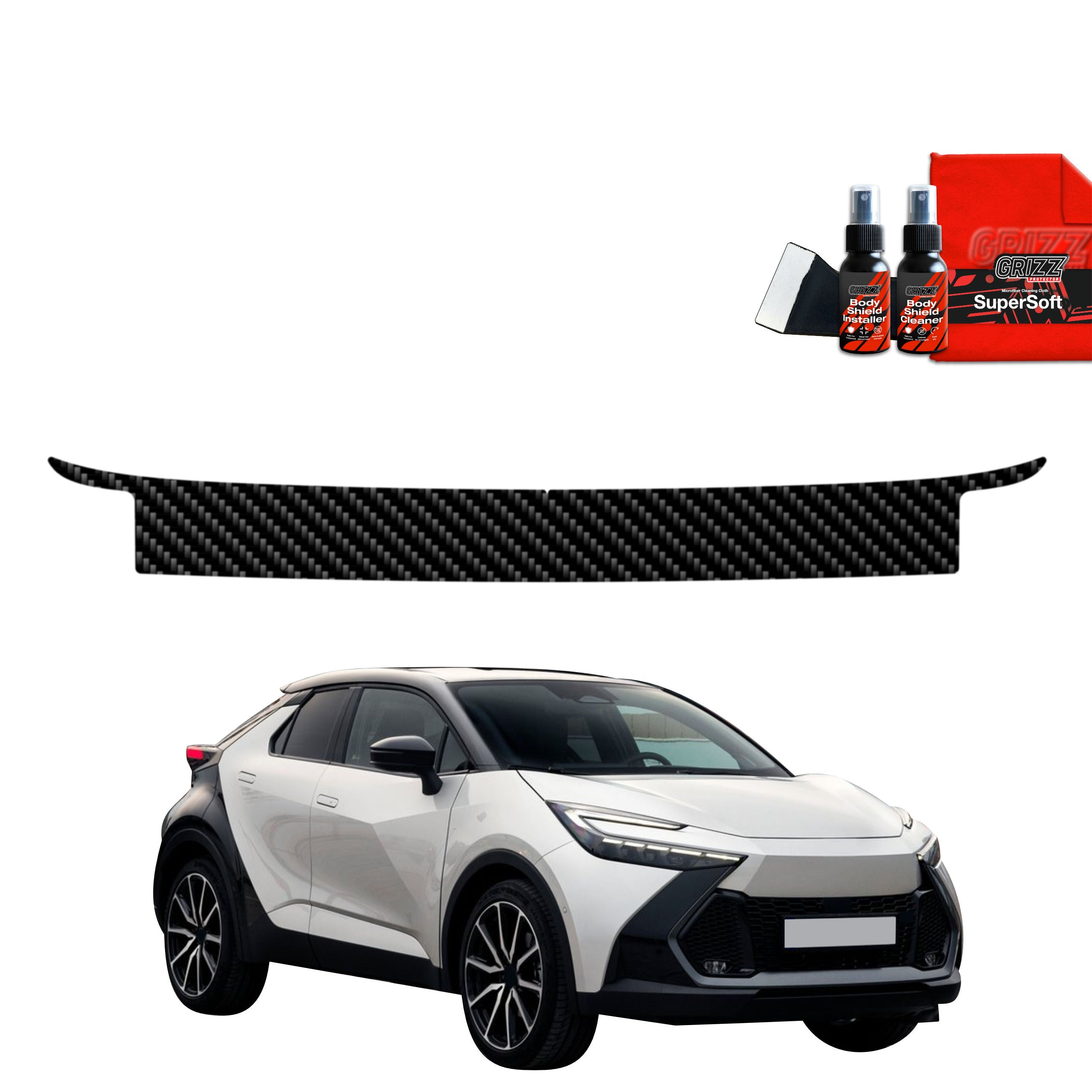 Kohlenstoff Schutzfolie Grizz Protector für Ladekante - Toyota C-HR (2023-2026)
