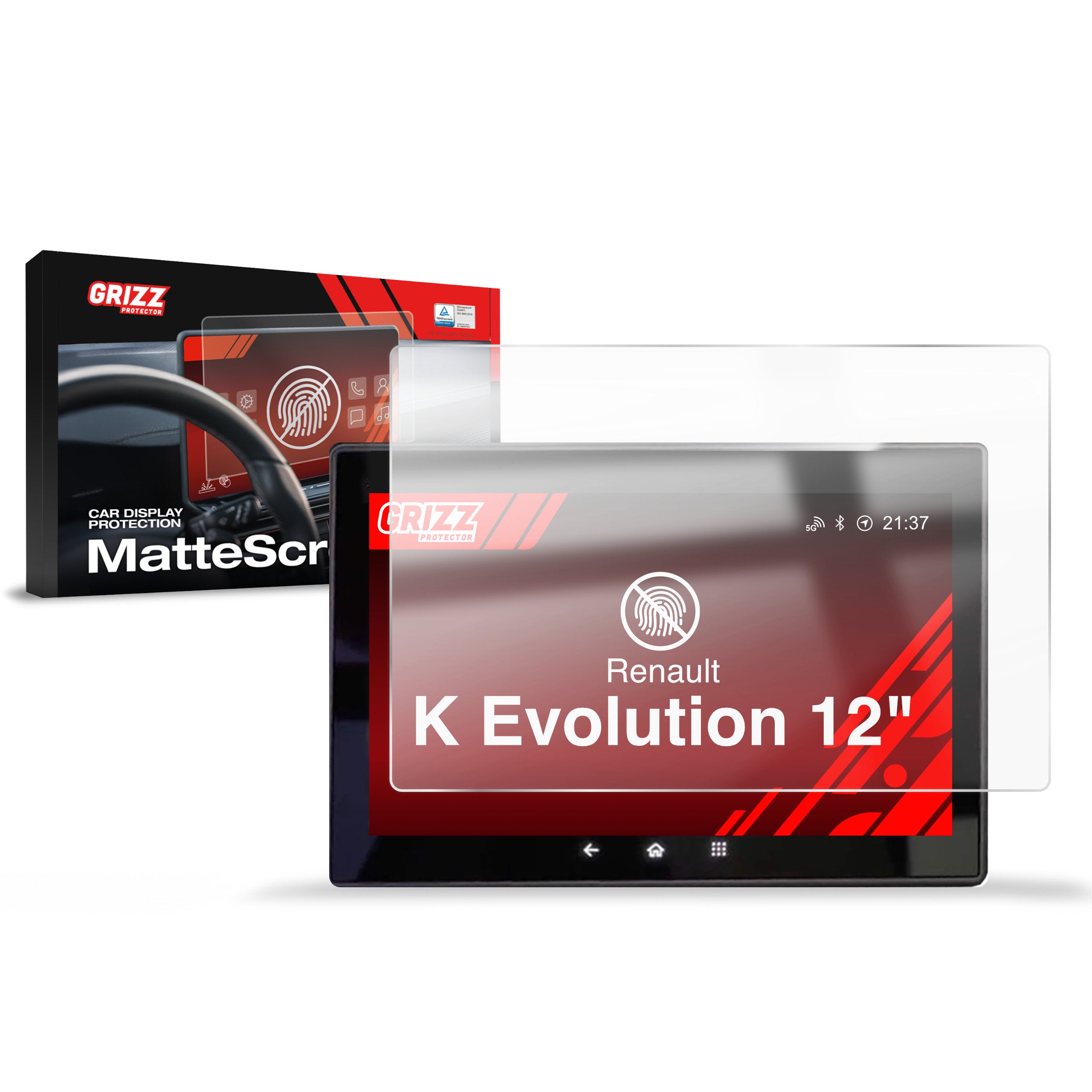 Matte Autodisplayfolie für Renault K Evolution, Grizz Protector