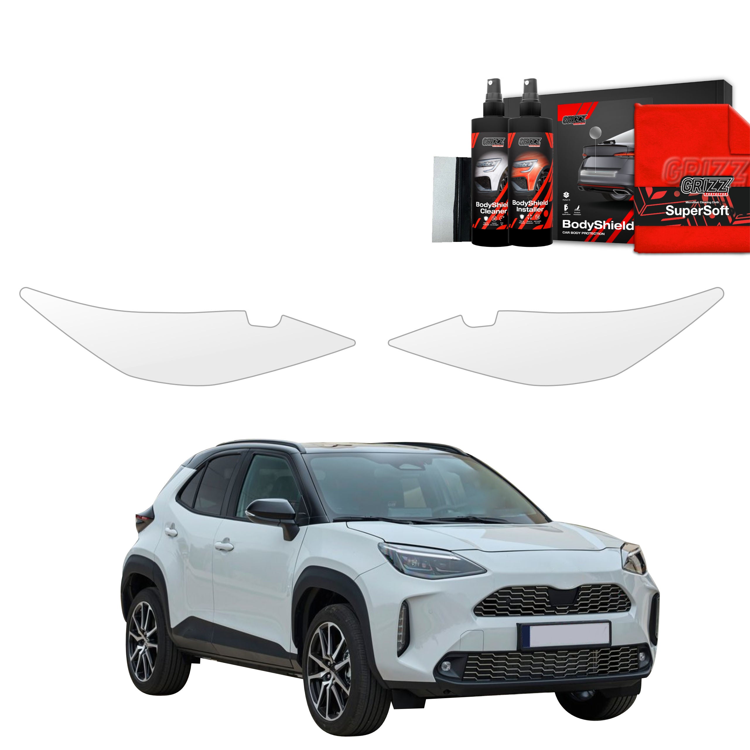 2in1 Schutzfolie Grizz Protector für Scheinwerfer - Toyota Yaris Cross (2021-2026)