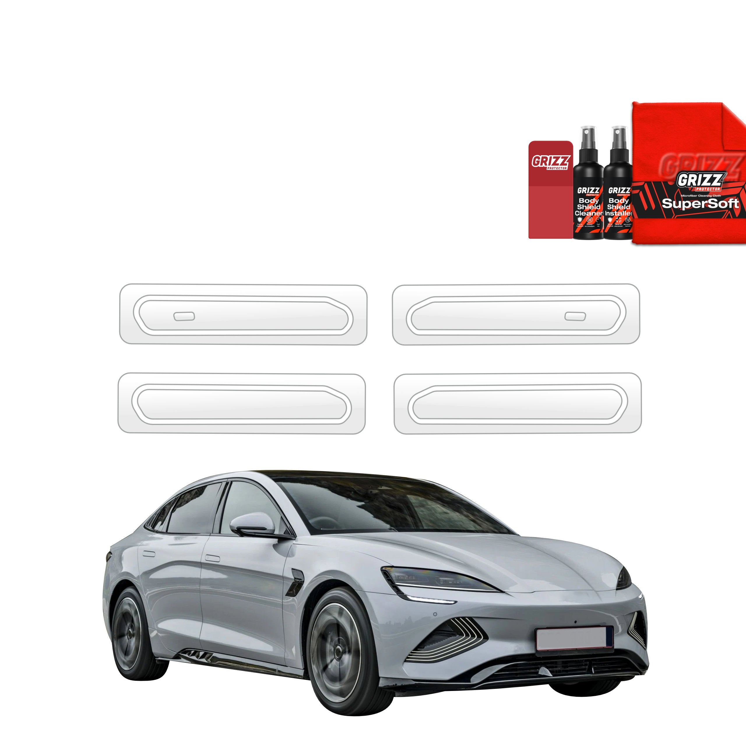 4in1 Schutzfolie Grizz Protector für Türgriffmulden - BYD Seal (2026)