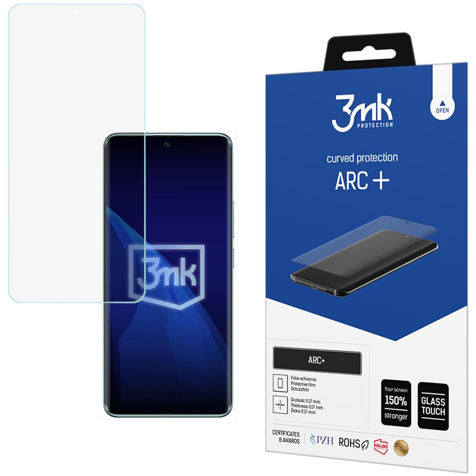 Schutzfolie für Xiaomi Redmi Note 14 Pro Plus 5G, 3mk ARC+