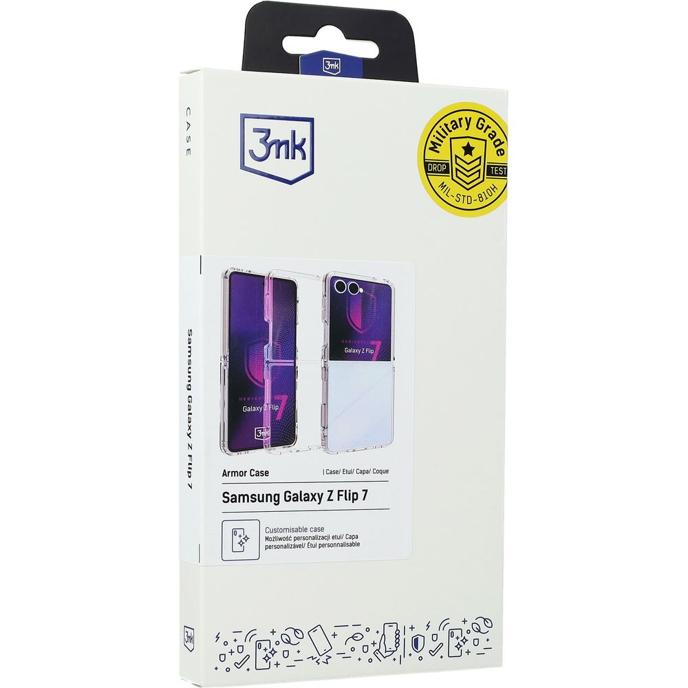 Handyhülle für Galaxy Z Flip7, 3mk Armor Case, Transparent