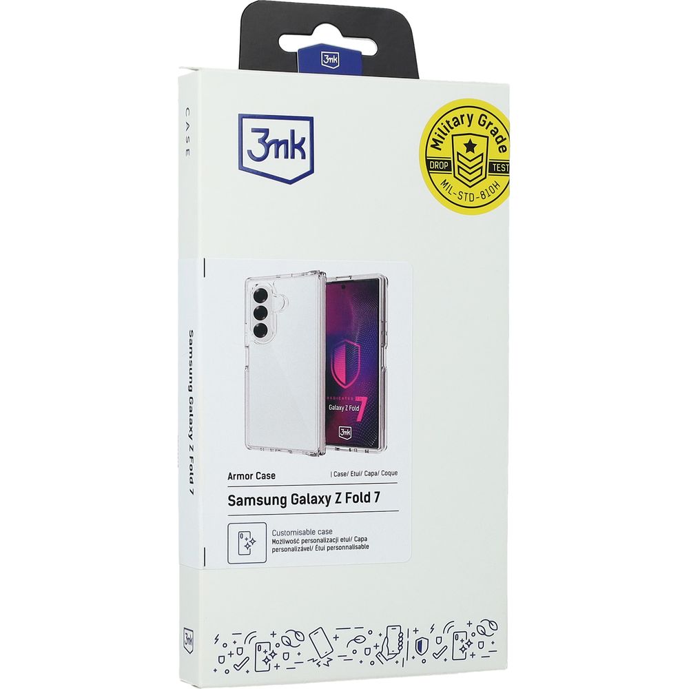 Handyhülle für Galaxy Z Fold7, 3mk Armor Case, Transparent